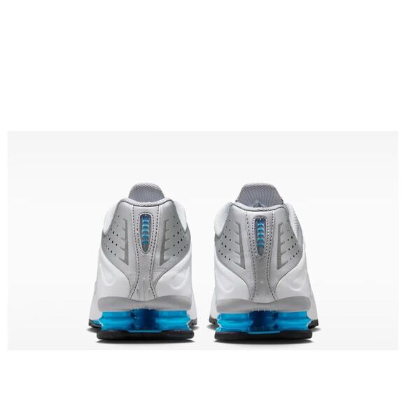 NEW Nike Shox R4 Metallic Silver White Blue Lagoon HQ1988-005 Men’s Size 10 main image 4